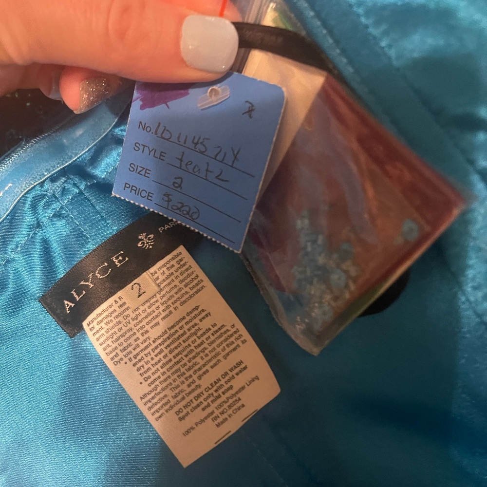 Brand new dark turquoise pageant dress